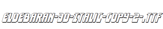 Eldebaran-3D-Italic-copy-2-.ttf字体下载