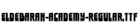 Eldebaran-Academy-Regular.ttf字体下载
