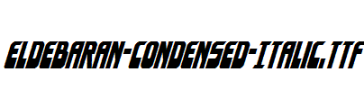 Eldebaran-Condensed-Italic.ttf字体下载