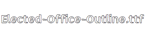 Elected-Office-Outline.ttf字体下载