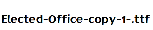Elected-Office-copy-1-.ttf字体下载