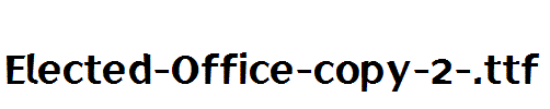 Elected-Office-copy-2-.ttf字体下载