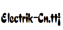 Electrik-Cn.ttf字体下载