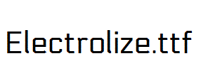 Electrolize.ttf字体下载