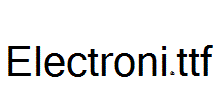 Electroni.ttf字体下载