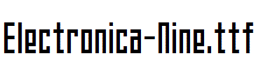 Electronica-Nine.ttf字体下载