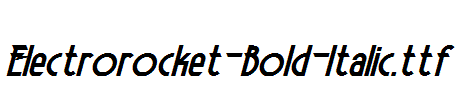 Electrorocket-Bold-Italic.ttf字体下载