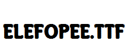 ElefoPEE.ttf字体下载