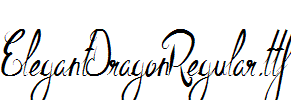 ElegantDragonRegular.ttf字体下载