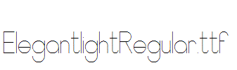 ElegantlightRegular.ttf字体下载