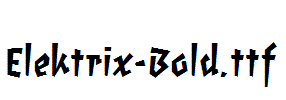 Elektrix-Bold.ttf字体下载