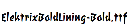 ElektrixBoldLining-Bold.ttf字体下载
