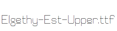 Elgethy-Est-Upper.ttf字体下载