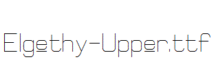Elgethy-Upper.ttf字体下载
