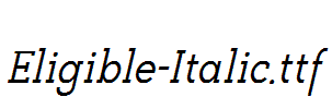 Eligible-Italic.ttf字体下载