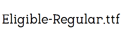 Eligible-Regular.ttf字体下载
