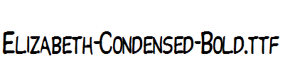 Elizabeth-Condensed-Bold.ttf字体下载