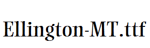Ellington-MT.ttf字体下载
