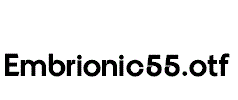 Embrionic55.otf字体下载
