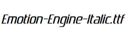 Emotion-Engine-Italic.ttf字体下载