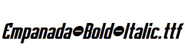 Empanada-Bold-Italic.otf字体下载