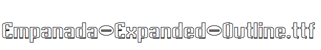 Empanada-Expanded-Outline.ttf字体下载