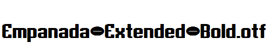 Empanada-Extended-Bold.otf字体下载