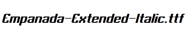 Empanada-Extended-Italic.ttf字体下载