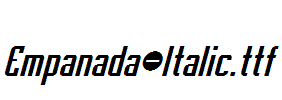 Empanada-Italic.otf字体下载