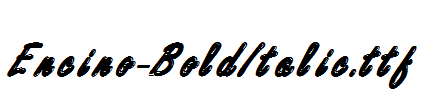 Encino-BoldItalic.ttf字体下载