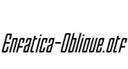 Enfatica-Oblique.otf字体下载