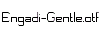 Engadi-Gentle.otf字体下载