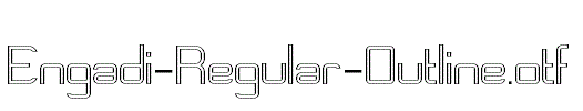 Engadi-Regular-Outline.otf字体下载