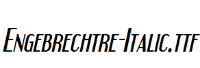 Engebrechtre-Italic.ttf字体下载