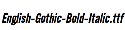 English-Gothic-Bold-Italic.ttf字体下载