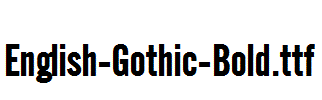 English-Gothic-Bold.ttf字体下载