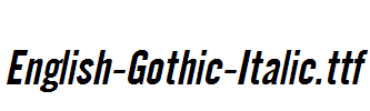English-Gothic-Italic.ttf字体下载