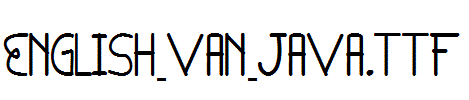 English-van-Java.ttf字体下载
