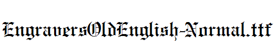 EngraversOldEnglish-Normal.ttf字体下载