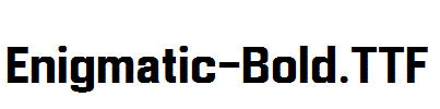 Enigmatic-Bold.ttf字体下载