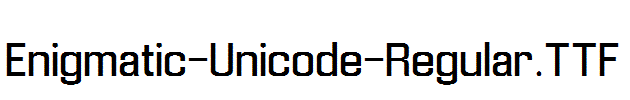 Enigmatic-Unicode-Regular.ttf字体下载