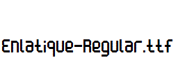 Enlatique-Regular.ttf字体下载