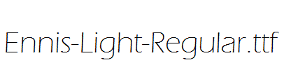 Ennis-Light-Regular.ttf字体下载