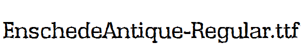 EnschedeAntique-Regular.ttf字体下载