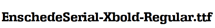 EnschedeSerial-Xbold-Regular.ttf字体下载