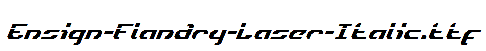 Ensign-Flandry-Laser-Italic.ttf字体下载