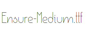 Ensure-Medium.ttf字体下载
