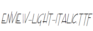 Enview-Light-Italic.ttf字体下载