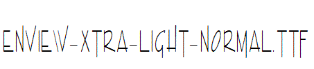 Enview-Xtra-Light-Normal.ttf字体下载