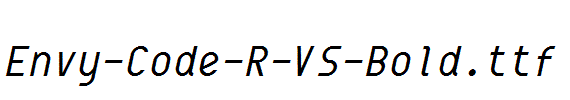 Envy-Code-R-VS-Bold.ttf字体下载